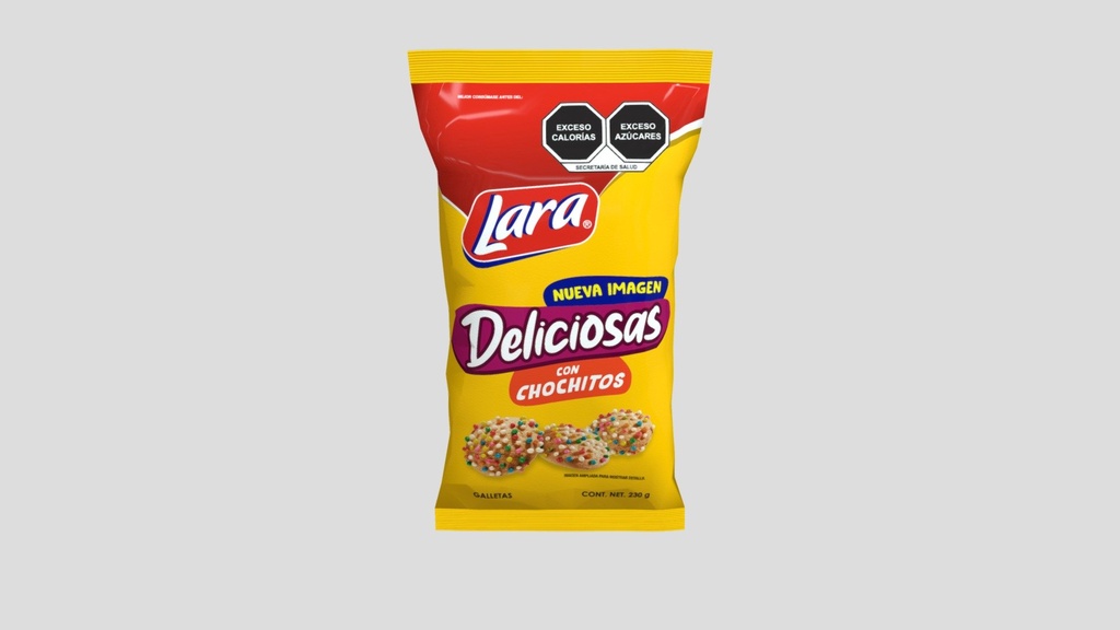 GALLETAS LARA DELICIOSAS CON CHOCHITOS 230GR