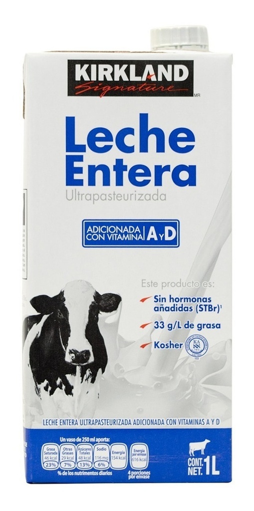 LECHE ENTERA KIRKLAND 1L
