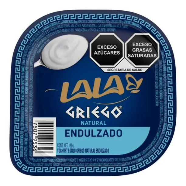 YOGHURT GRIEGO NATURAL ENDULZADO 120G