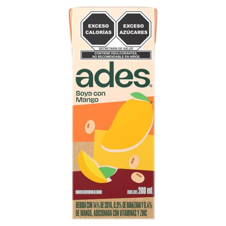 ADES SABOR SOYA Y MANGO 200ML 