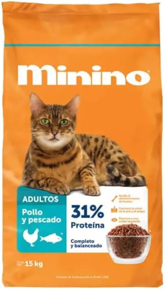 ALIM. GATO MININO BULTO 15 KG.