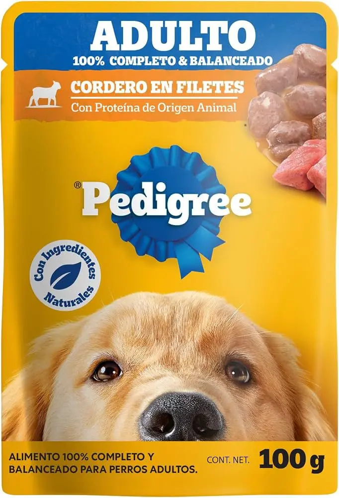 ALIM. PERRO PEDIGREE SOBRE ADULTO CORDERO 12/100 GR.