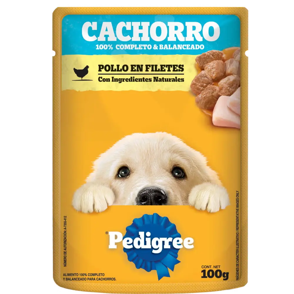 ALIM. PERRO PEDIGREE SOBRE CACHORRO POLLO 12/100 GR.
