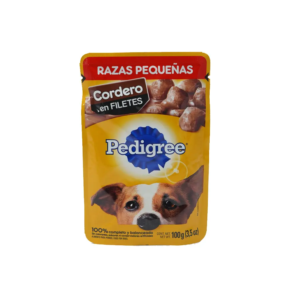 ALIM. PERRO PEDIGREE SOBRE RAZAS PEQ. CORDERO 12/100 GR.