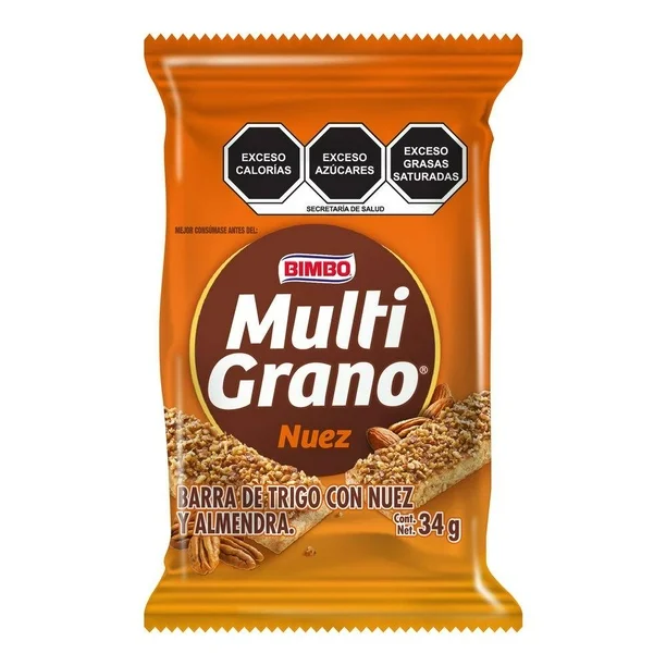 BARRA BIMBO MULTIGRANO NUEZ 34 GR.