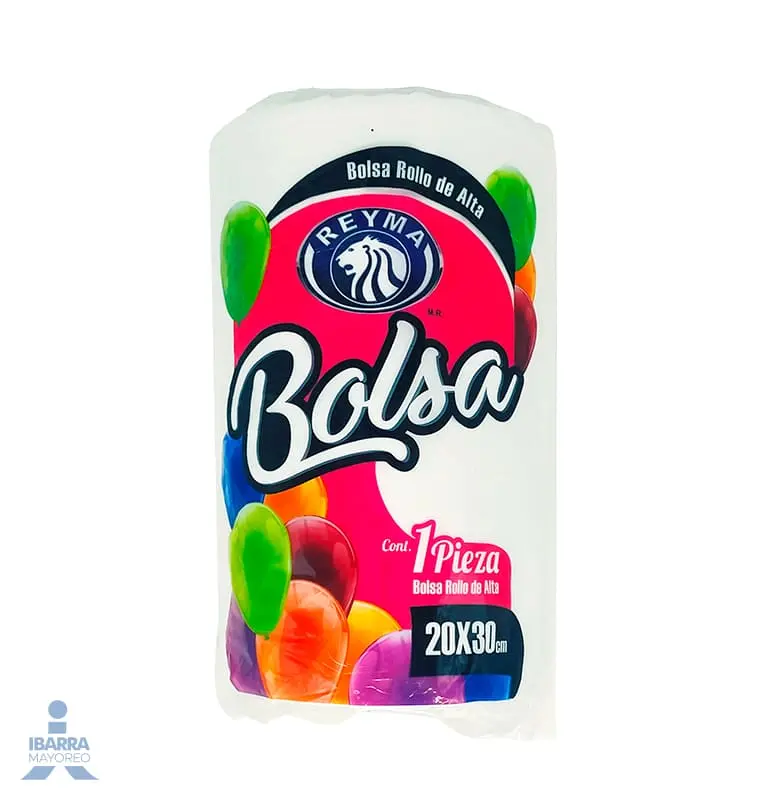 BOLSA PLASTICO ROLLO 20X30 1 KG.