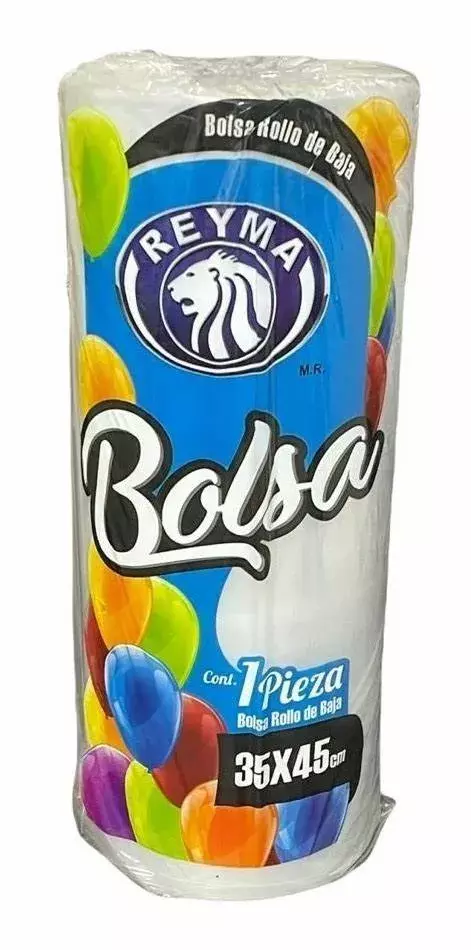 BOLSA PLASTICO ROLLO 35X45 KG.