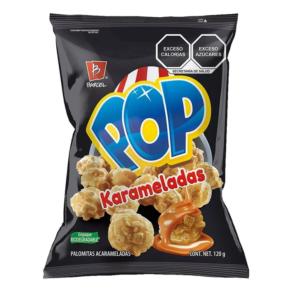 BOT. BARCEL PALOMITAS POP KARAMELADAS 110 GR.