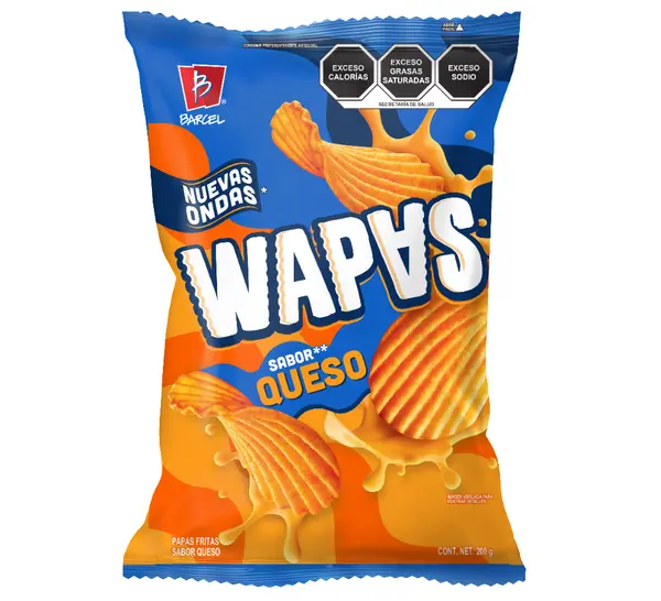 BOT. BARCEL WAPAS QUESO 52 GR.