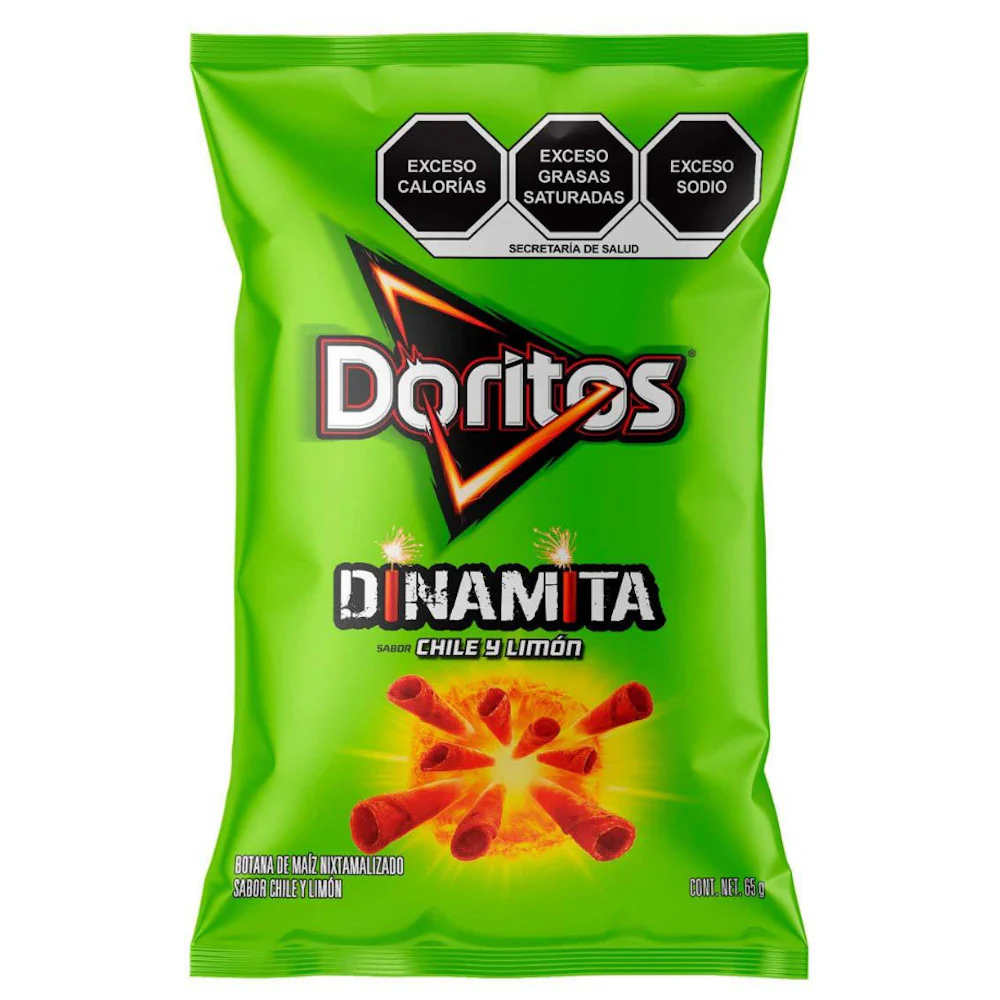 BOT. SABRITAS DORITOS DINAMITA CHILE Y LIMON 70 GR.