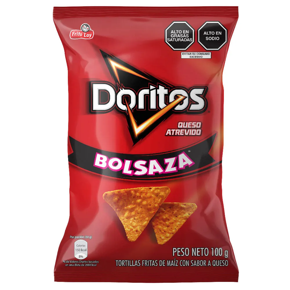 BOT. SABRITAS DORITOS NACHOS BOLZAZA 100 GR.