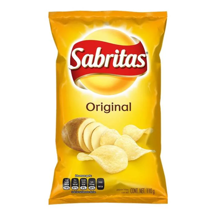 BOT. SABRITAS PAPAS 110 GR.