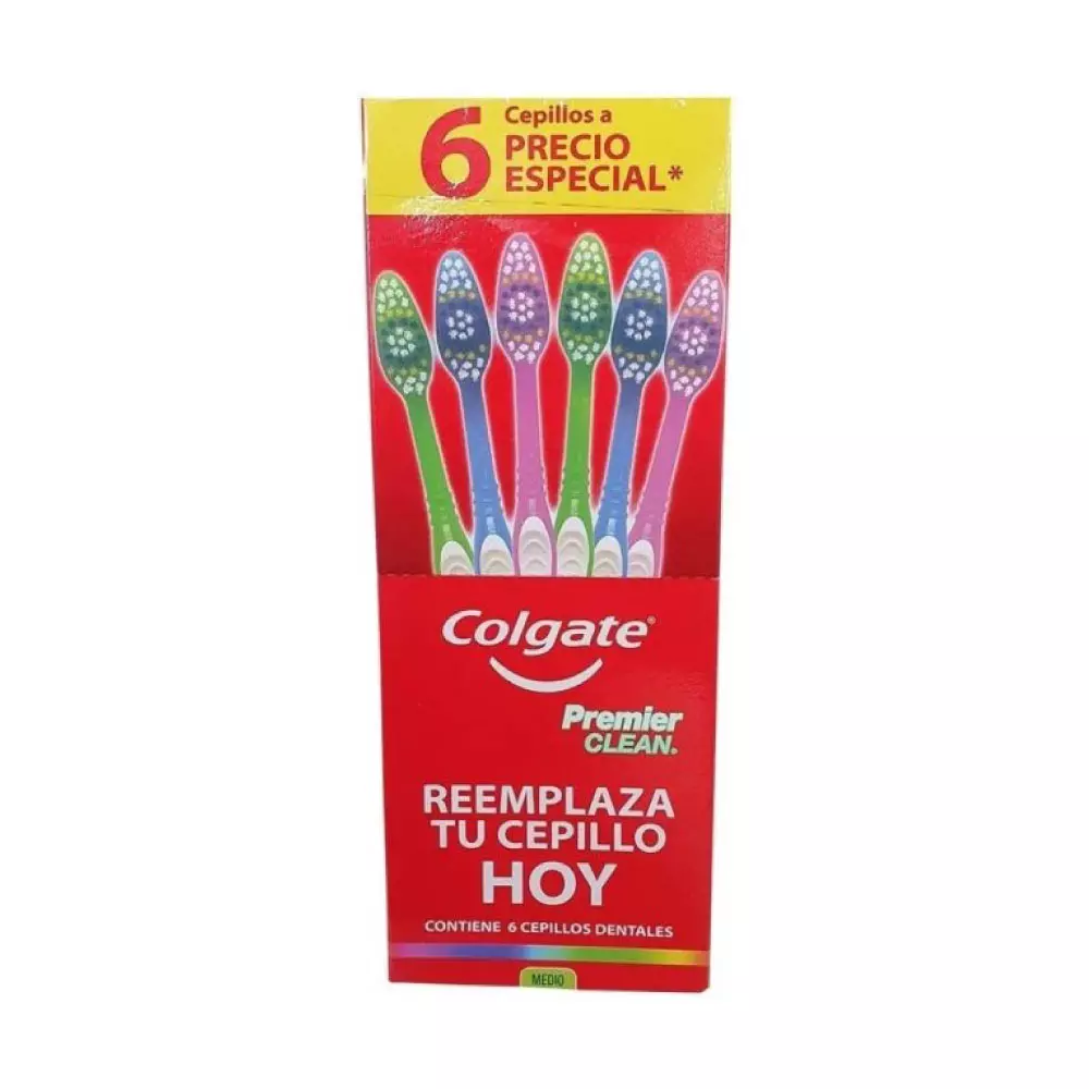 CEPILLO DENTAL COLGATE PREMIER 6/8 PZAS.
