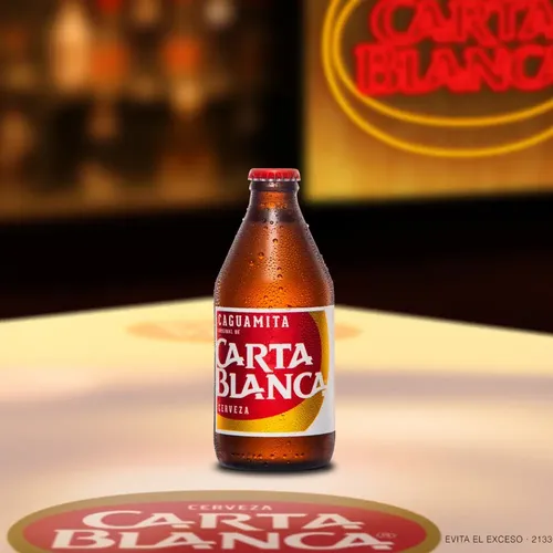CERVEZA CAGUAMITA CARTA BLANCA 300 ML.