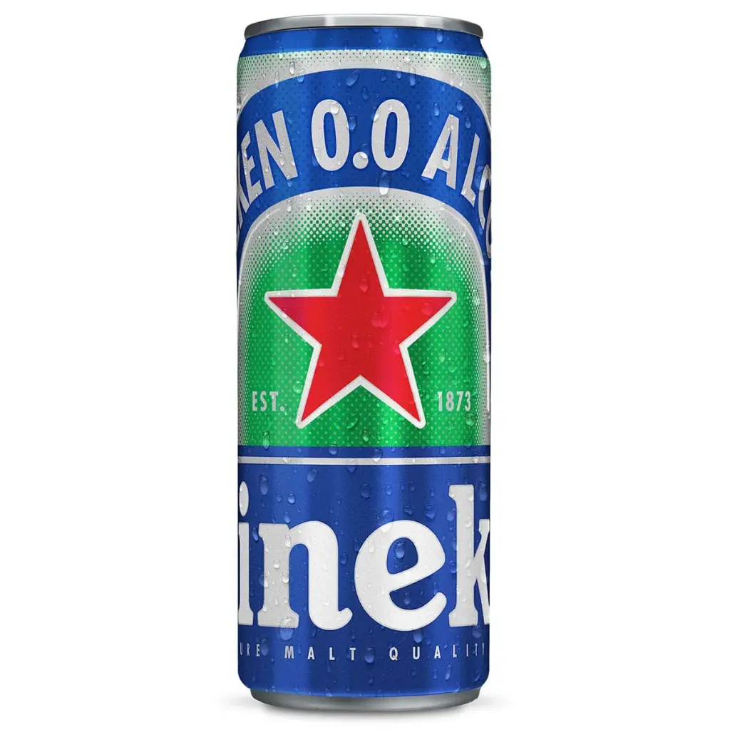 CERVEZA HEINEKEN 0.0 LATA 355 ML.