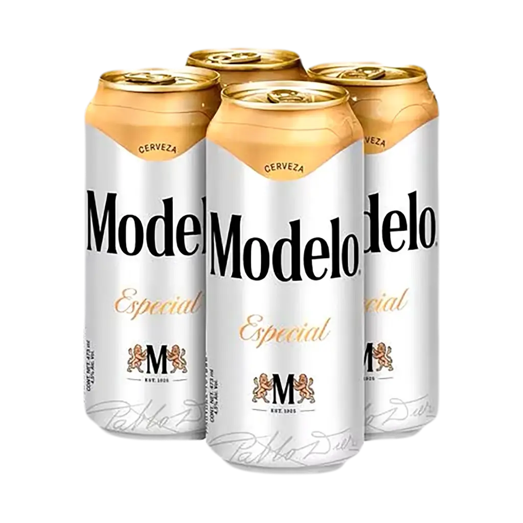CERVEZA MODELO ESPECIAL LATON 473 ML.