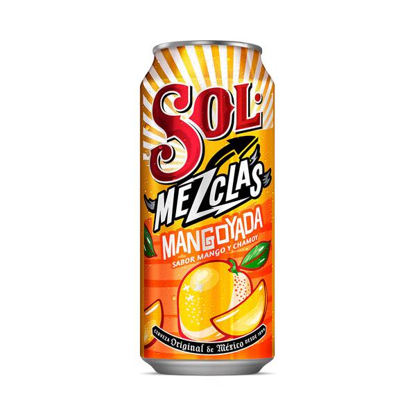CERVEZA SOL MANGOYADA 473 ML.