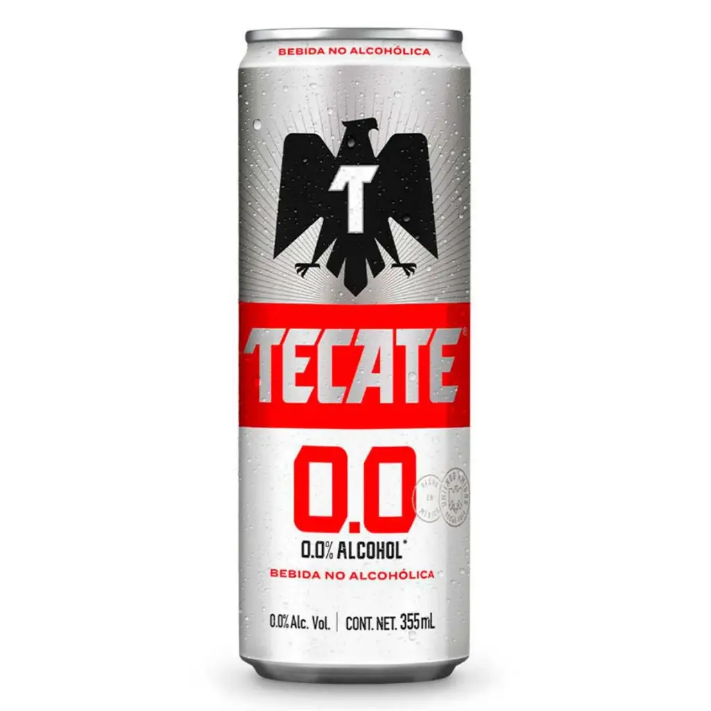 CERVEZA TECATE 0% ALCOHOL 355 ML.