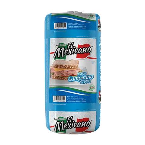 CF. JAMON DE PAVO EL MEXICANO CAMPIRANO TORTUGO KG.