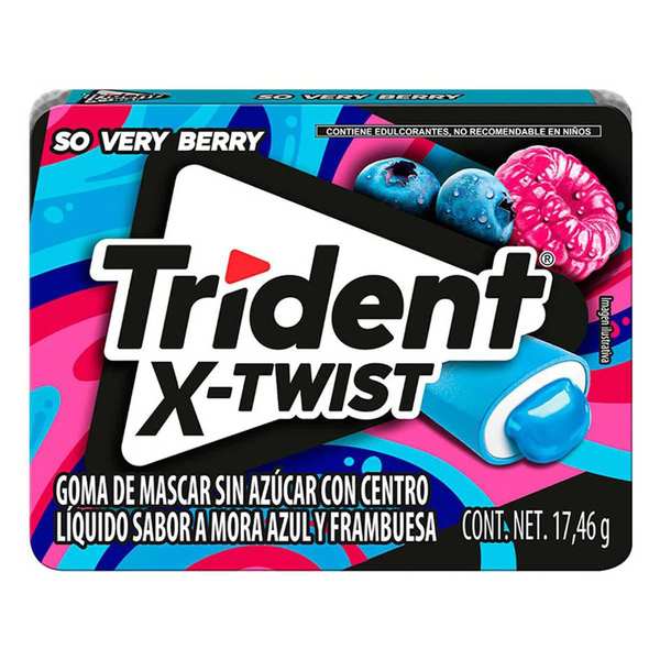 CHIC. TRIDENT X-TWIST CHERRYBERRY 8 PZAS.