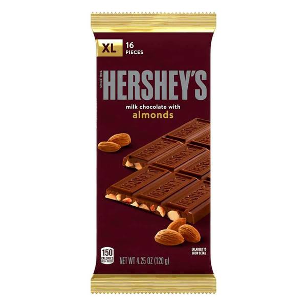 CHOC. HERSHEYS BARRA ALMENDRA 14/6/27 GR.