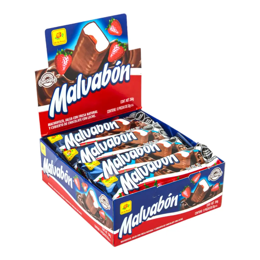 CHOC. MALVABON FRESA 24/264 GR.