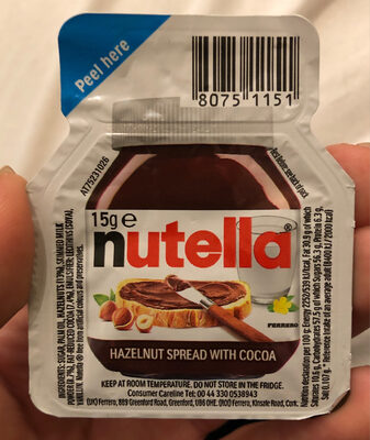 CHOC. NUTELLA MINI 15 GR.