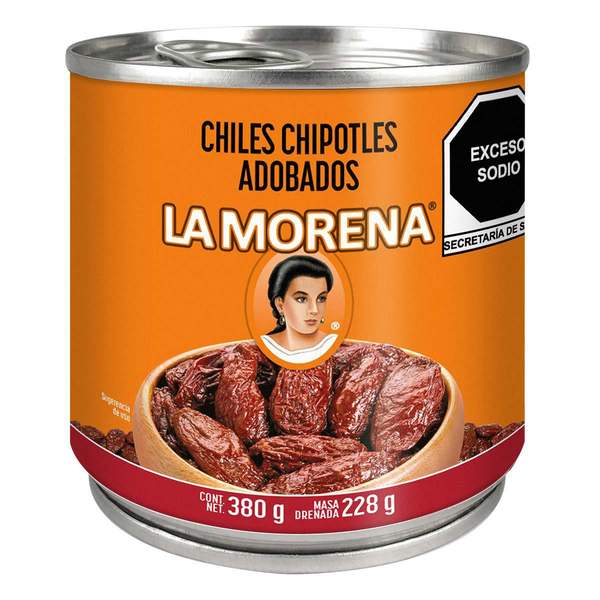 CHILES CHIPOTLES LA MORENA 24/380 GR.