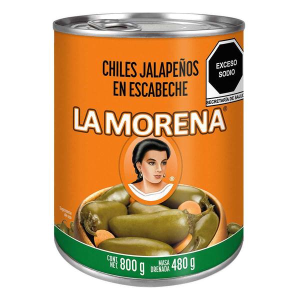 ENL. CHILES JALAPEÑOS LA MORENA 12/800 GR.