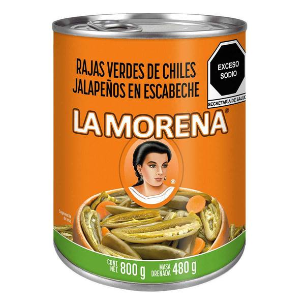 ENL. CHILES RAJAS LA MORENA 12/800 GR.