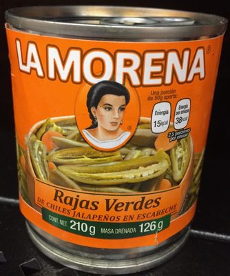 ENL. CHILES RAJAS LA MORENA 48/210 GR.