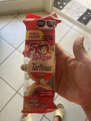 GALL. TIA ROSA TARTINAS FRESA 6 PZA 100 GR.