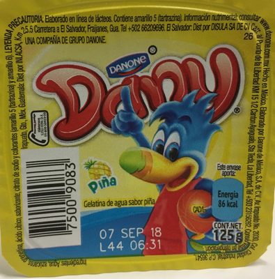 GELATINA DANONE DANY PIÑA 125 GR.