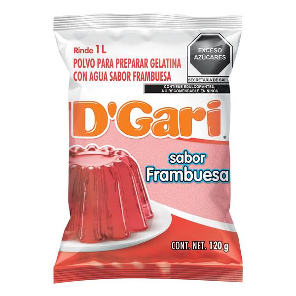 GELATINA GARI FRAMBUESA 50/120 GR.