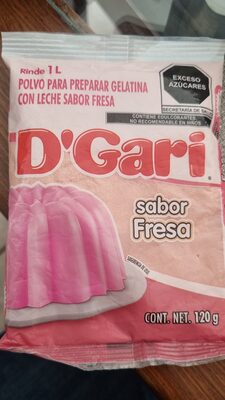 GELATINA GARI FRESA LECHE 50/120 GR.