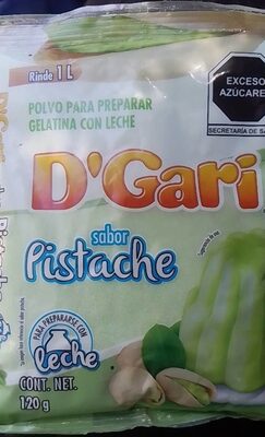 GELATINA GARI PISTACHE 50/120 GR.