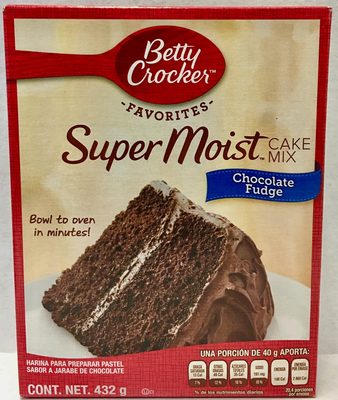 HARINA PASTEL BETTY C CHOCOLATE FUDGE 12/432 GR.
