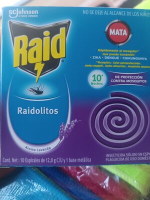 INSC. RAIDOLITOS LAVANDA 60/10 PZAS.
