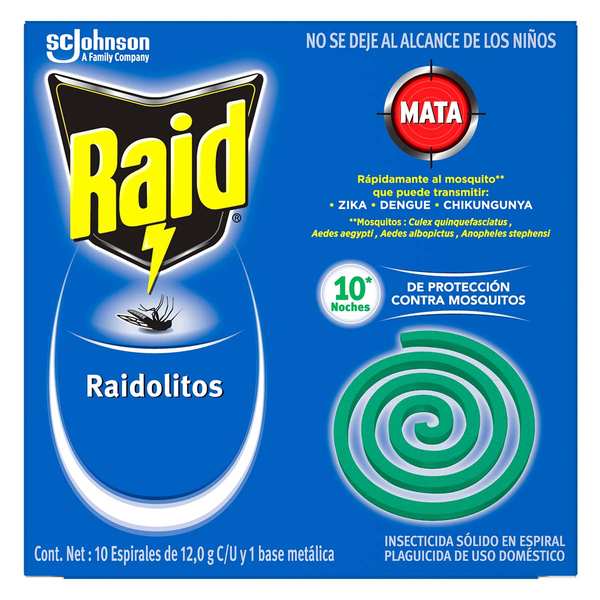 INSC. RAIDOLITOS VERDES 60/10 PZAS.