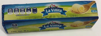 LACT. MARGARINA LA VILLITA SIN SAL 90 GR.