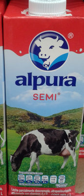 LECHE ALPURA SEMI 12/1 LT.