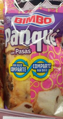 PAN BIMBO PANQUE PASAS