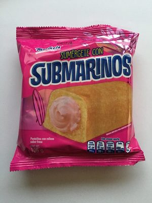 PAN MARINELA SUBMARINO FRESA 3 PZAS. 105 GR.