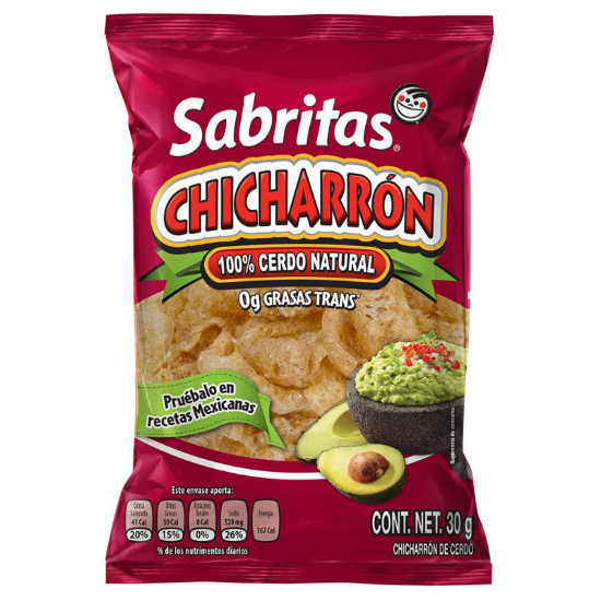CHICHARRON SABRITAS 30GR