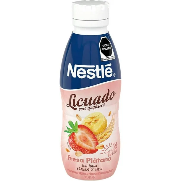LICUADO CON YOGHURT NESTLE FRESA-PLATANO 500G 