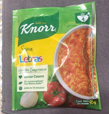 SOPA KNORR LETRAS 12/95 GR.