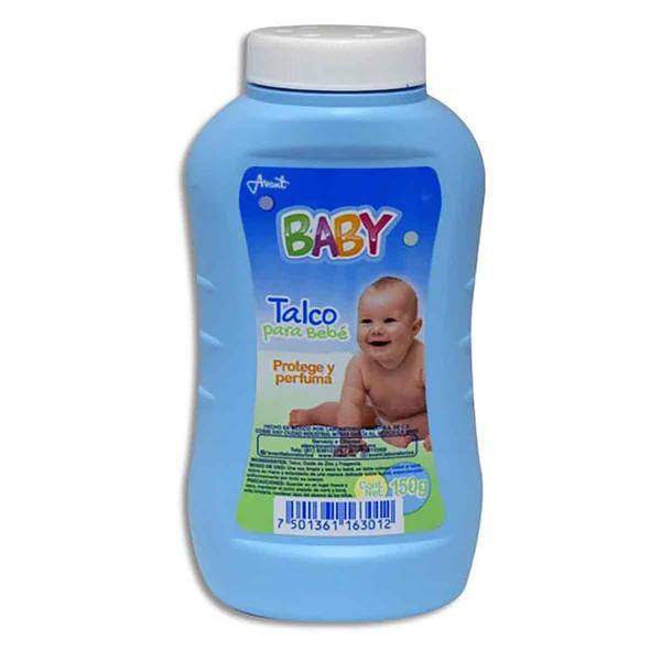 TALCO BEBE BABY AZUL 150 GR.