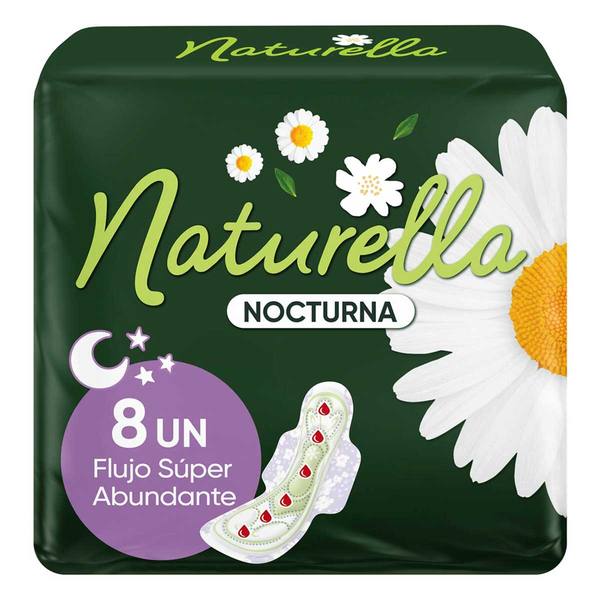 TOALLA FEM. NATURELLA NOCTURNA 12/8 PZAS.