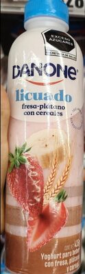 YOG. DANONE LICUADO FRESA PLATANO 435 GR.