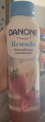 YOG. DANONE LICUADO FRESA PLATANO CEREALES 450 GR.